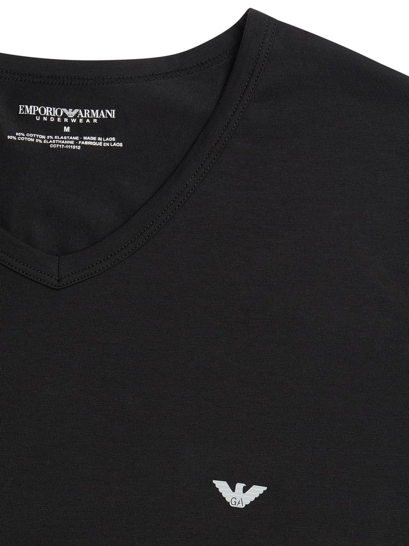 T-Shirt aus Baumwolle im 2er-Pack in schwarz