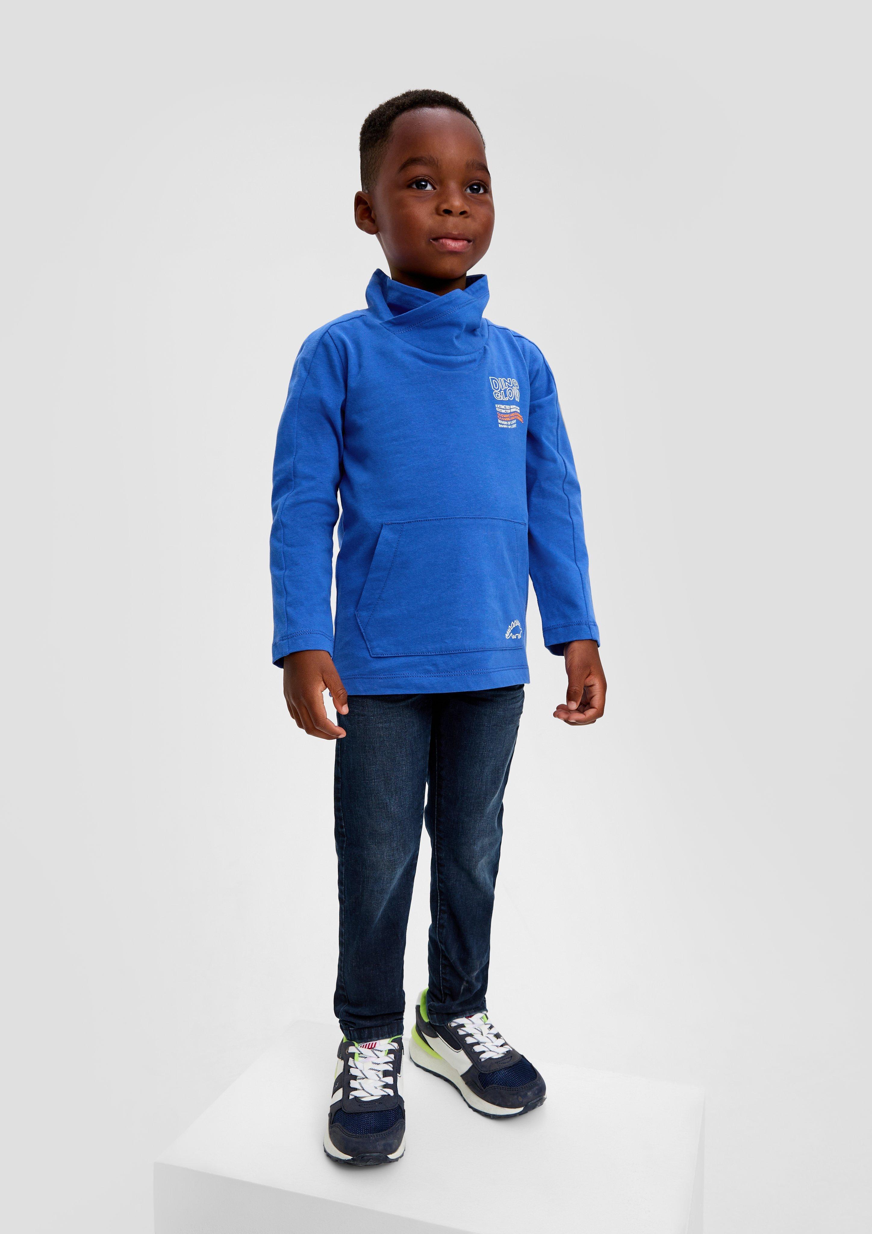 Longsleeve mit Schalkragen  2134108-5588