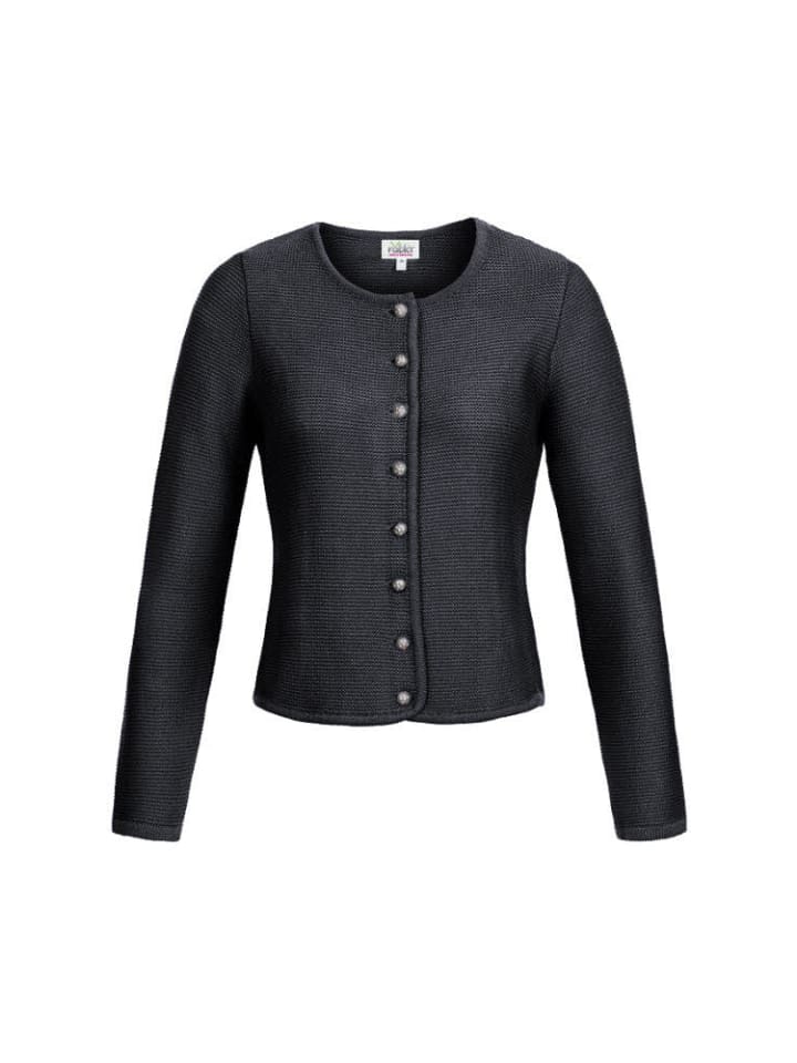 Nübler Strickjacke Langarm Anni in Anthrazit günstig kaufen