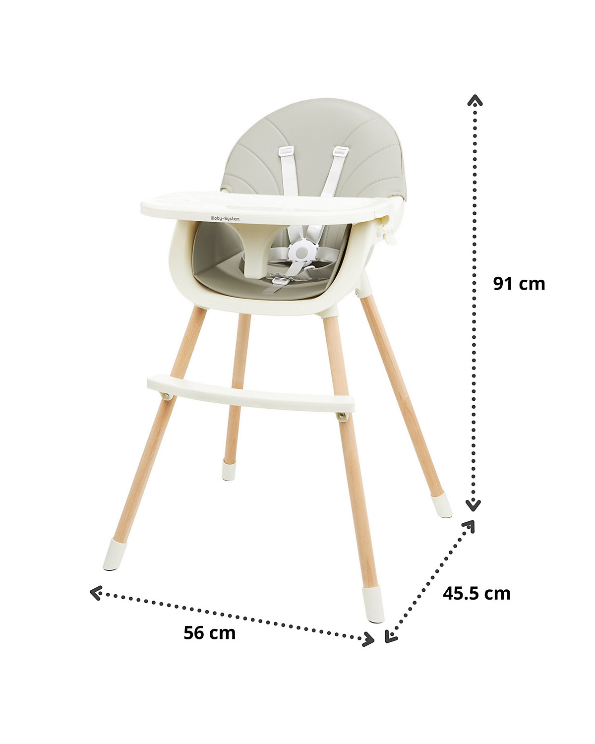 Kinder Hochstuhl Amelia, 3in1-Stuhl für Kinder