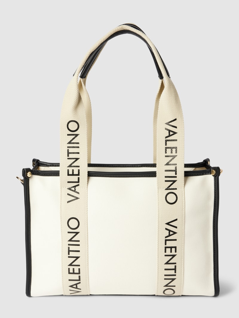 Tote Bag mit abnehmbarem Schulterriemen Modell 'CANDLE' in ecru