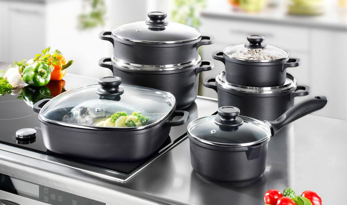 Karcher Kochtopfset Teflon schwarz
