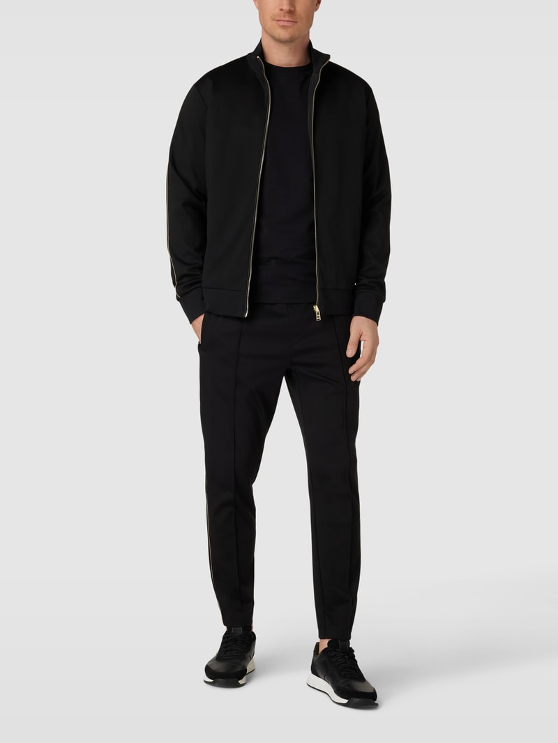 Sweatpants mit elastischem Bund Modell 'Lamont' in schwarz