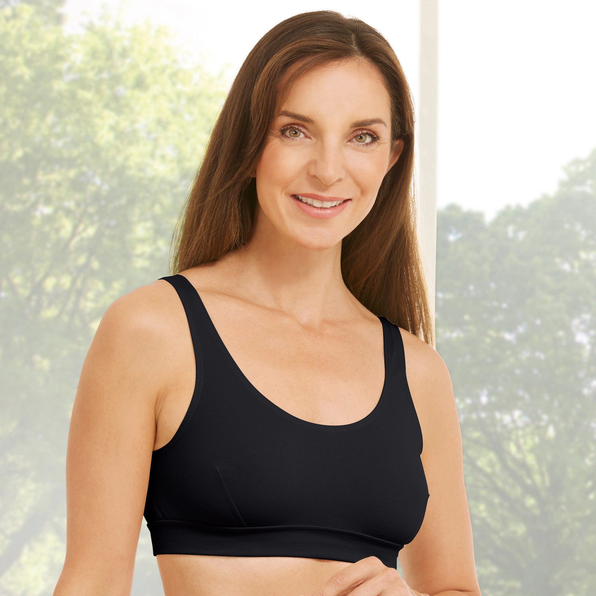 Erwin Müller Unterhemd Damen-Bustier im 2er-Pack Single-Jersey Uni
