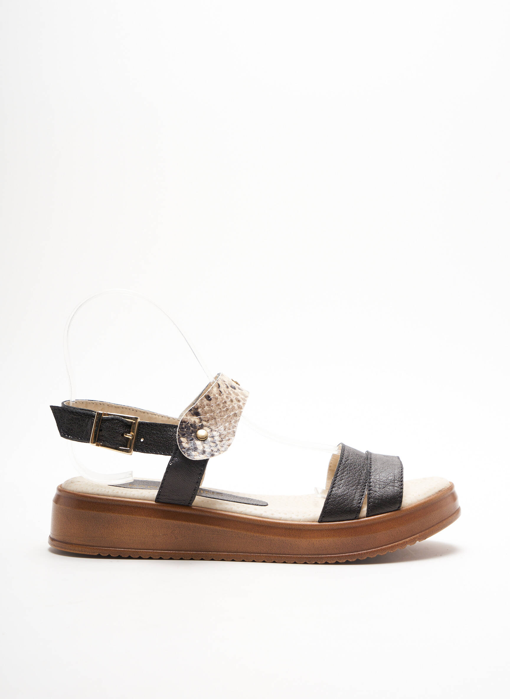 Brodequins Sandales Nu Pieds Femme couleur noir