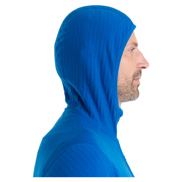 M DESCENDER LS ZIP HOOD Herren - Wolljacke