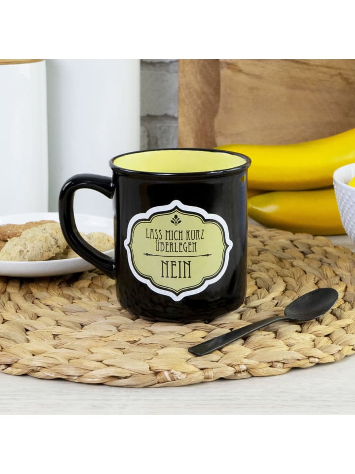 Geda Labels Tasse Lass mich überlegen  in Grün - 400ml günstig kaufen onesize