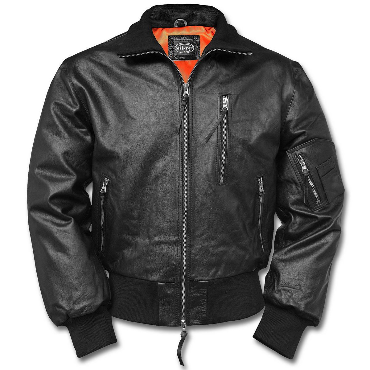 Bundeswehr Fliegerjacke Leder Import