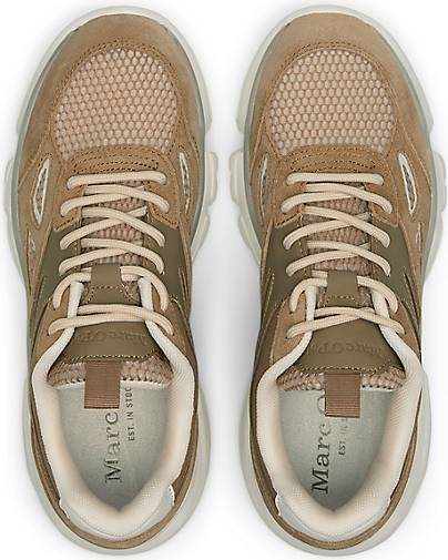 Marc O'Polo Bulky-Sneaker aus recycelter Leder-Textil-Kombination