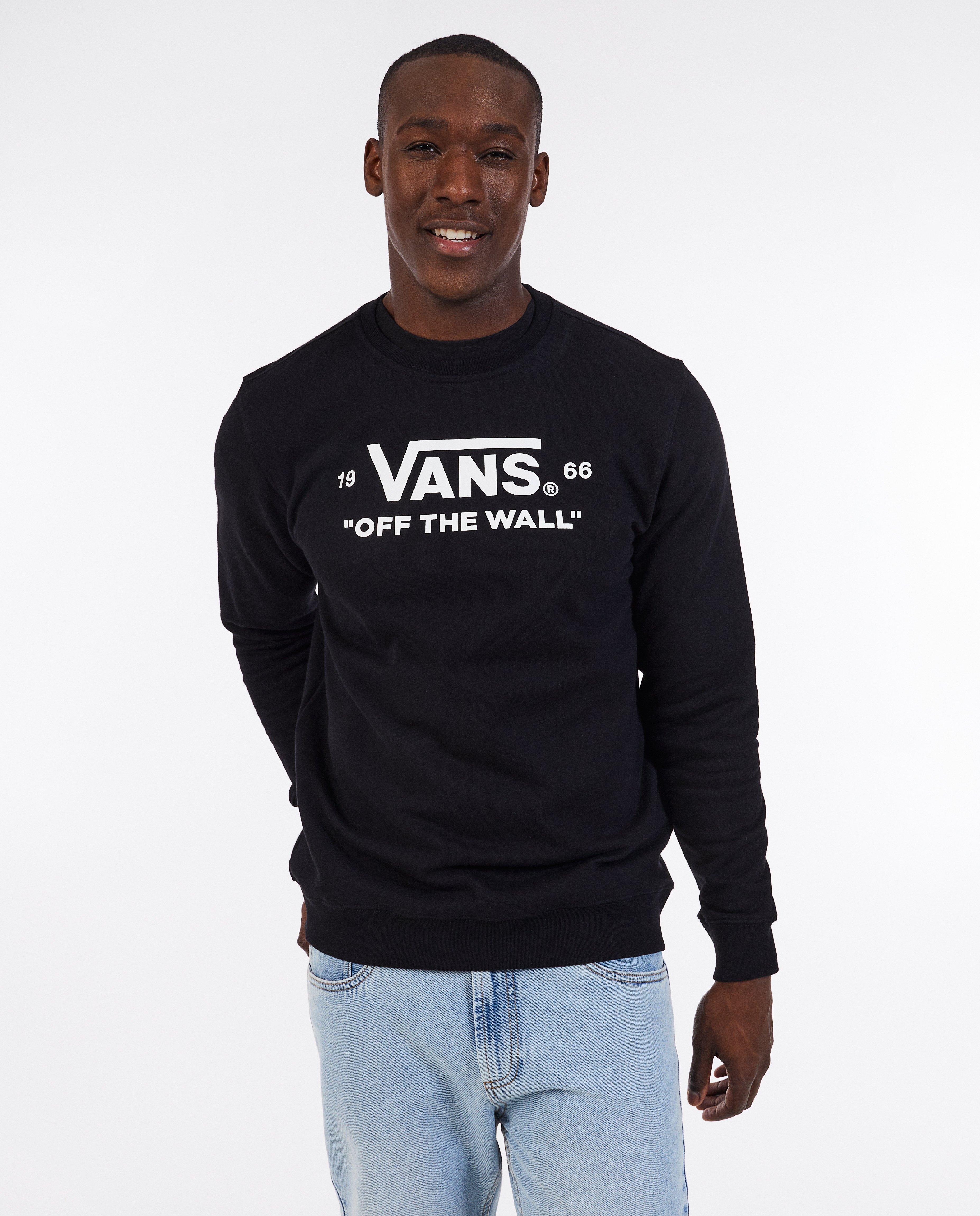 Pulover negru Vans cu litere negre