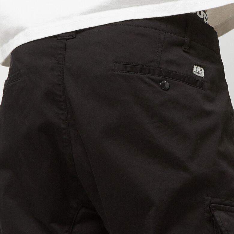 C. P. Company Stratch Sateen Egonimix Lens Cargo Pant black