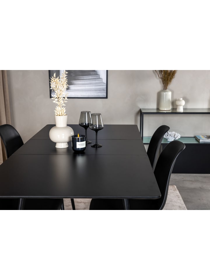 ebuy24 Essgruppe Silar 16 (5-teilig) Schwarz 90 x 120 cm günstig kaufen onesize