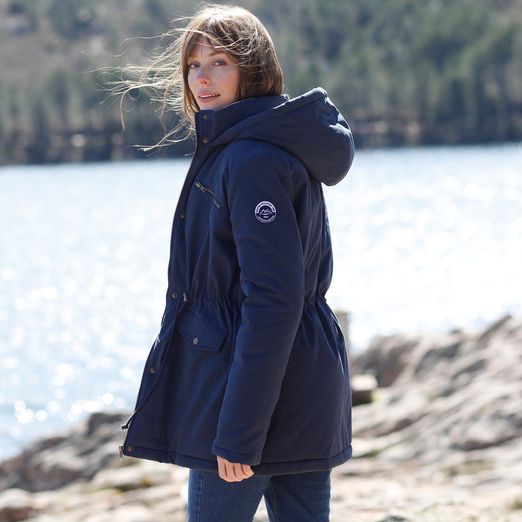 Parka déperlante doublée maille polaire