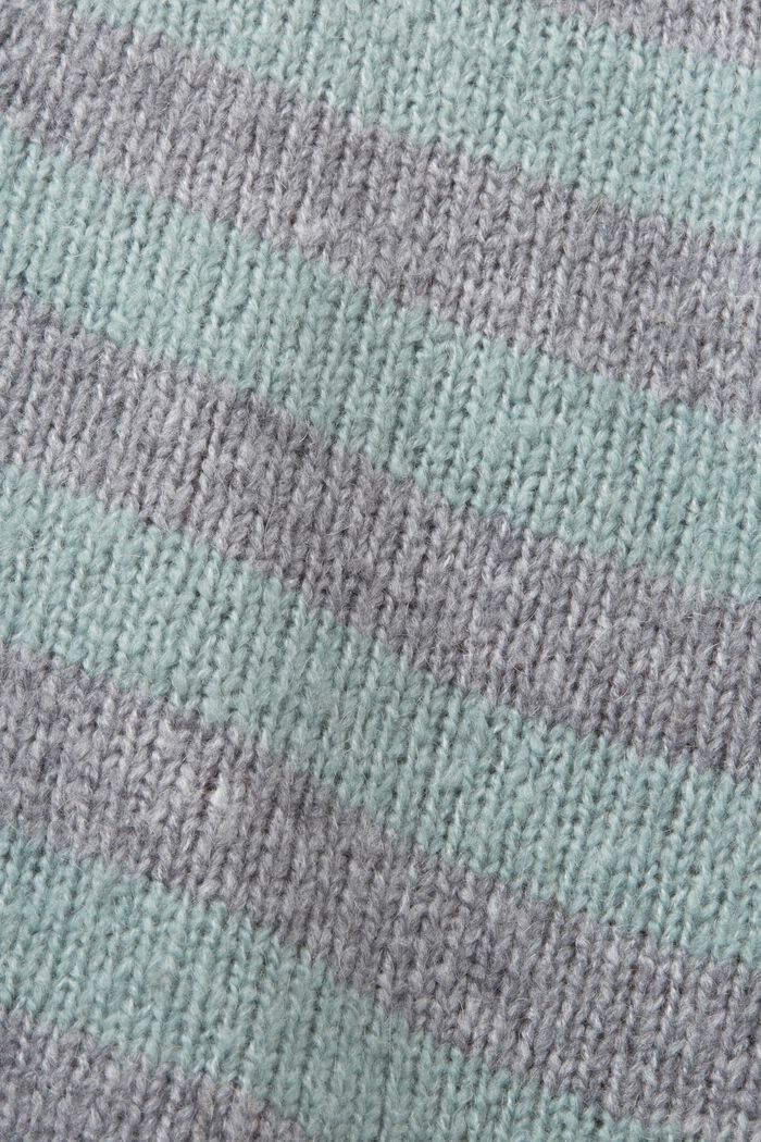 Gestreifter Cardigan aus Wollmix