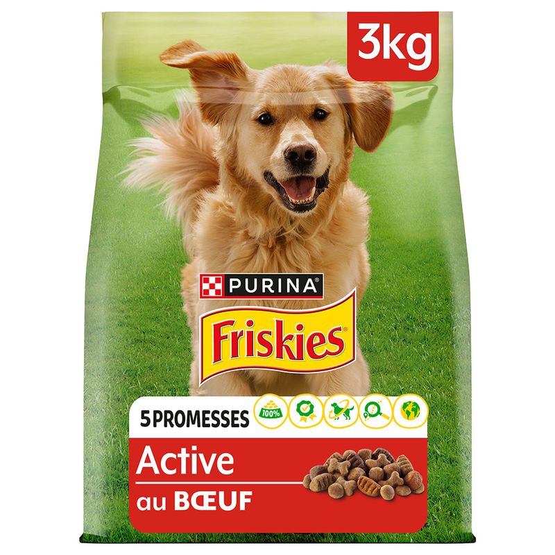 PURINA Friskies Adult Hund Active mit Rind