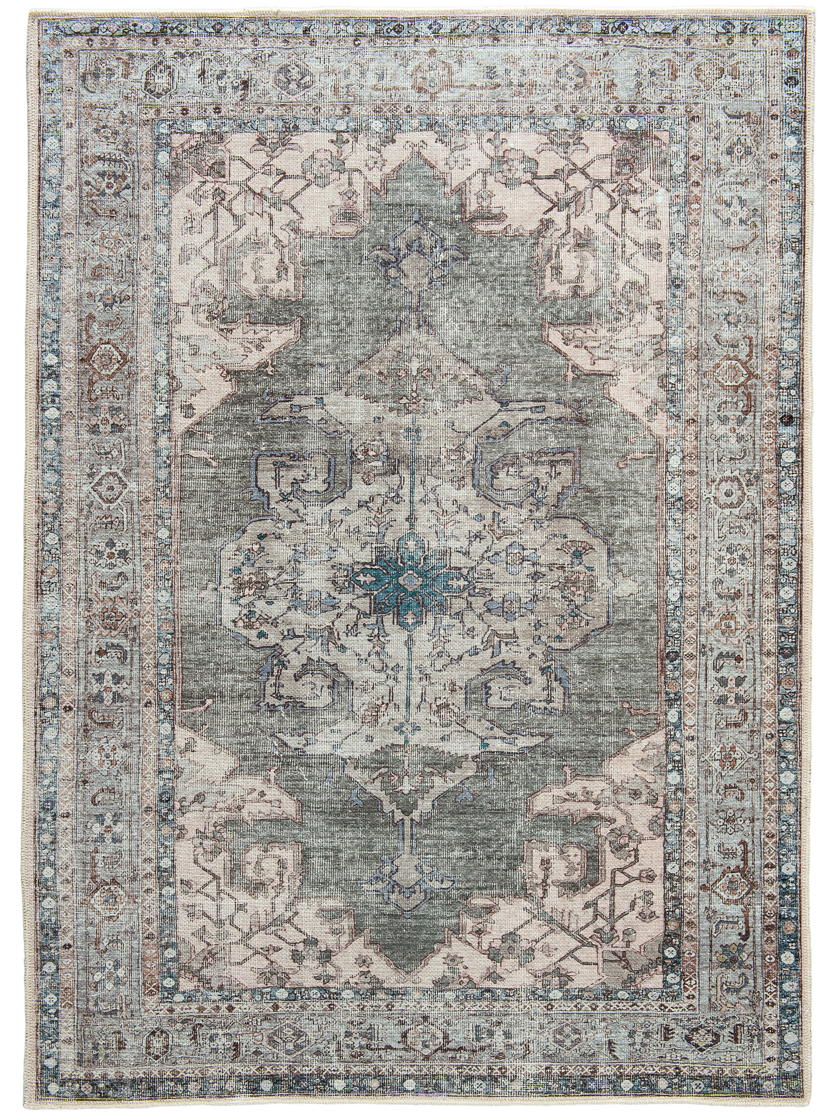 Montebello Vintage-Teppich, Grau-Grün