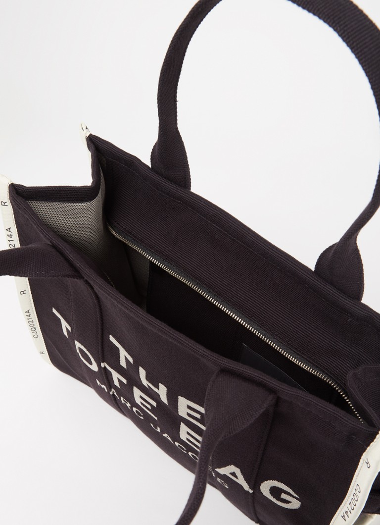 Geantă mică maro cu logo Marc Jacobs imprimat