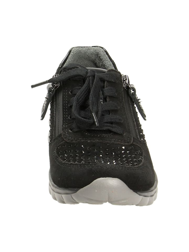 rollingsoft Komfort Schnürschuhe in Schwarz günstig kaufen