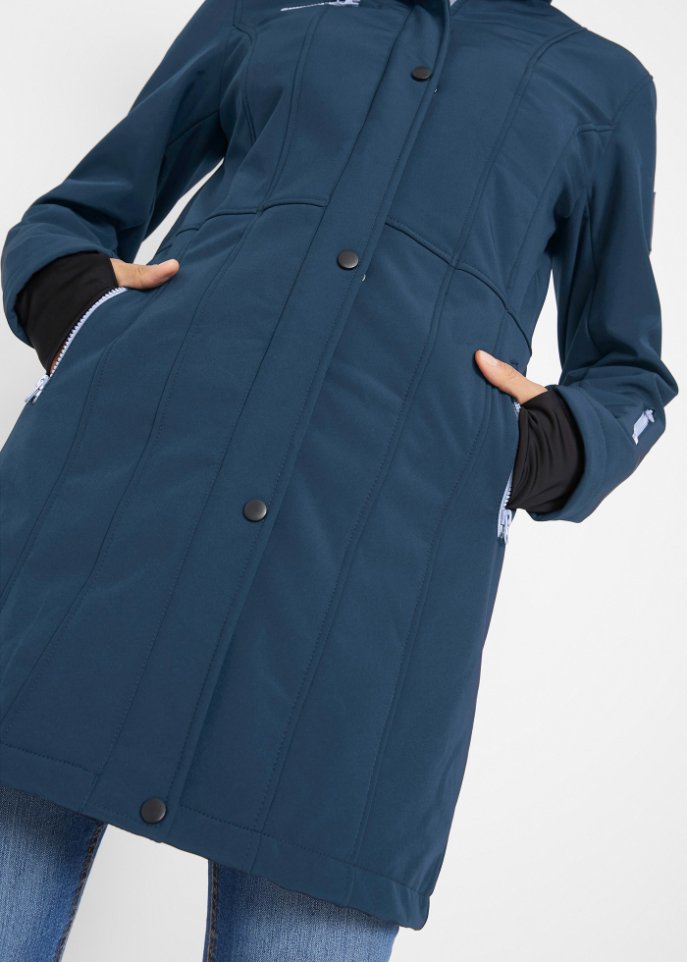 Stretch-Softshelljacke, 2 in 1-Optik