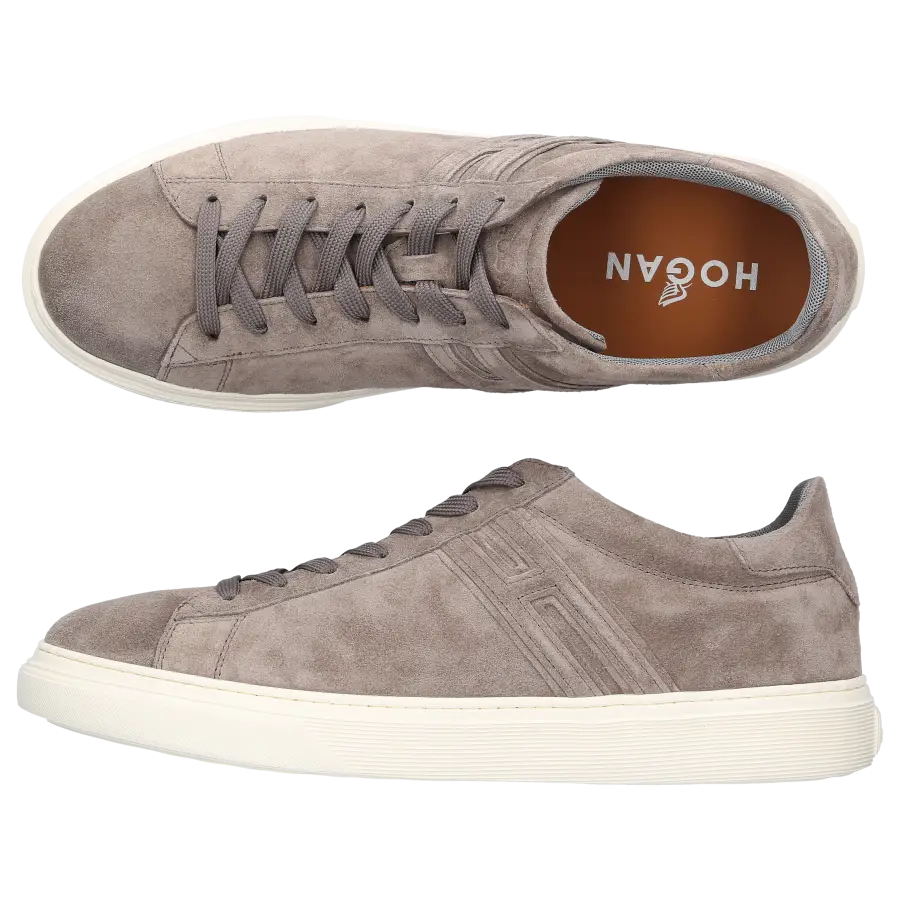 Hogan - Sneaker low H365 Veloursleder - grau