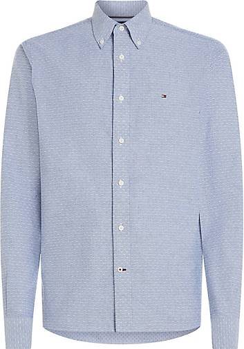 TOMMY HILFIGER Herren Hemd aus Baumwolle OXFORD DOBBY SHIRT Regular Fit