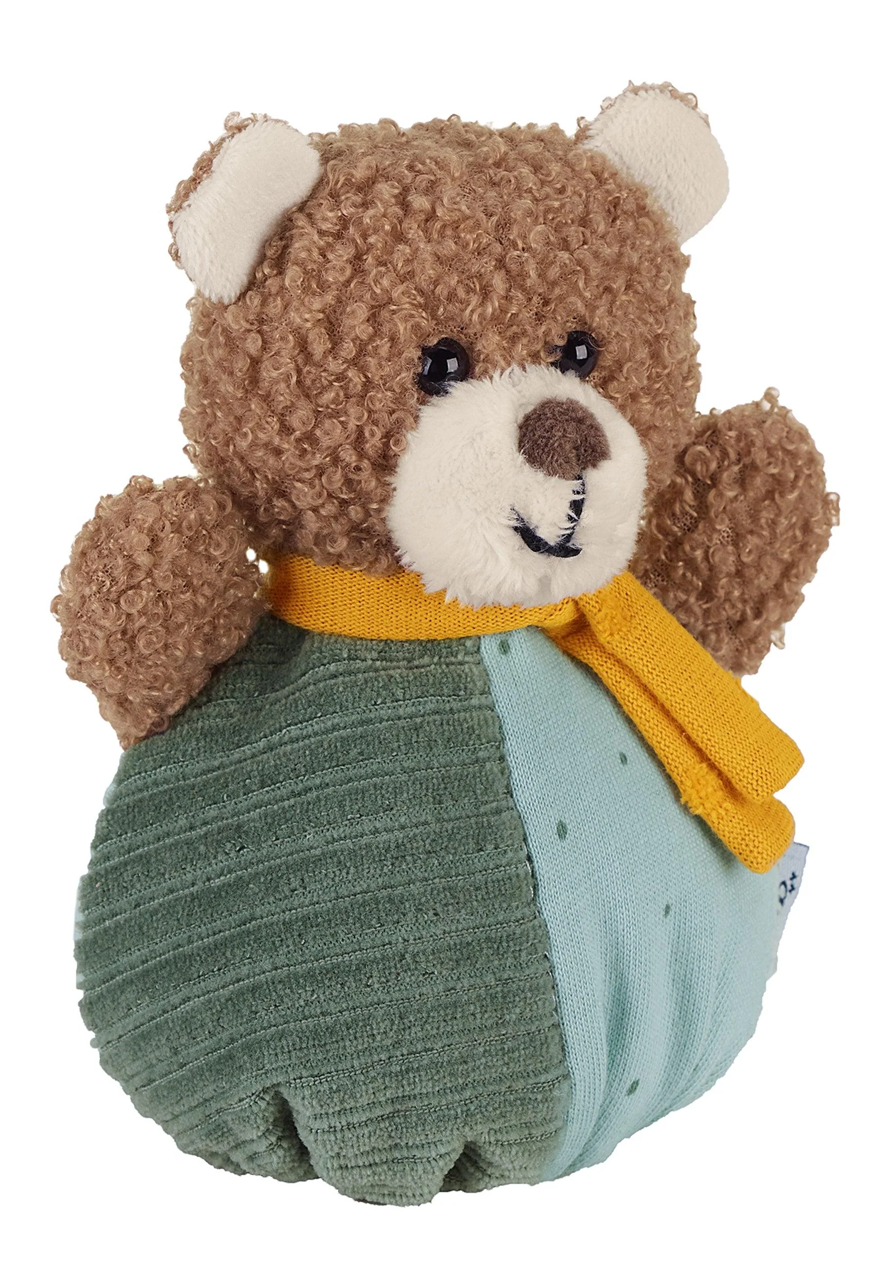 Knuddelsäckchen Bär Ben in Grün und Türkis, 13 cm