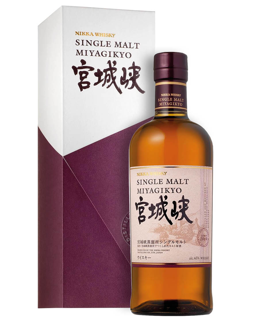 Single Malt Japanese Whisky Single Malt Whisky Miyagikyo Nikka 0,7 ℓ, En Étui