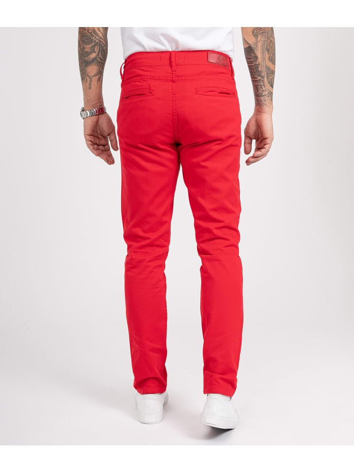 Rock Creek Chino in Rot günstig kaufen