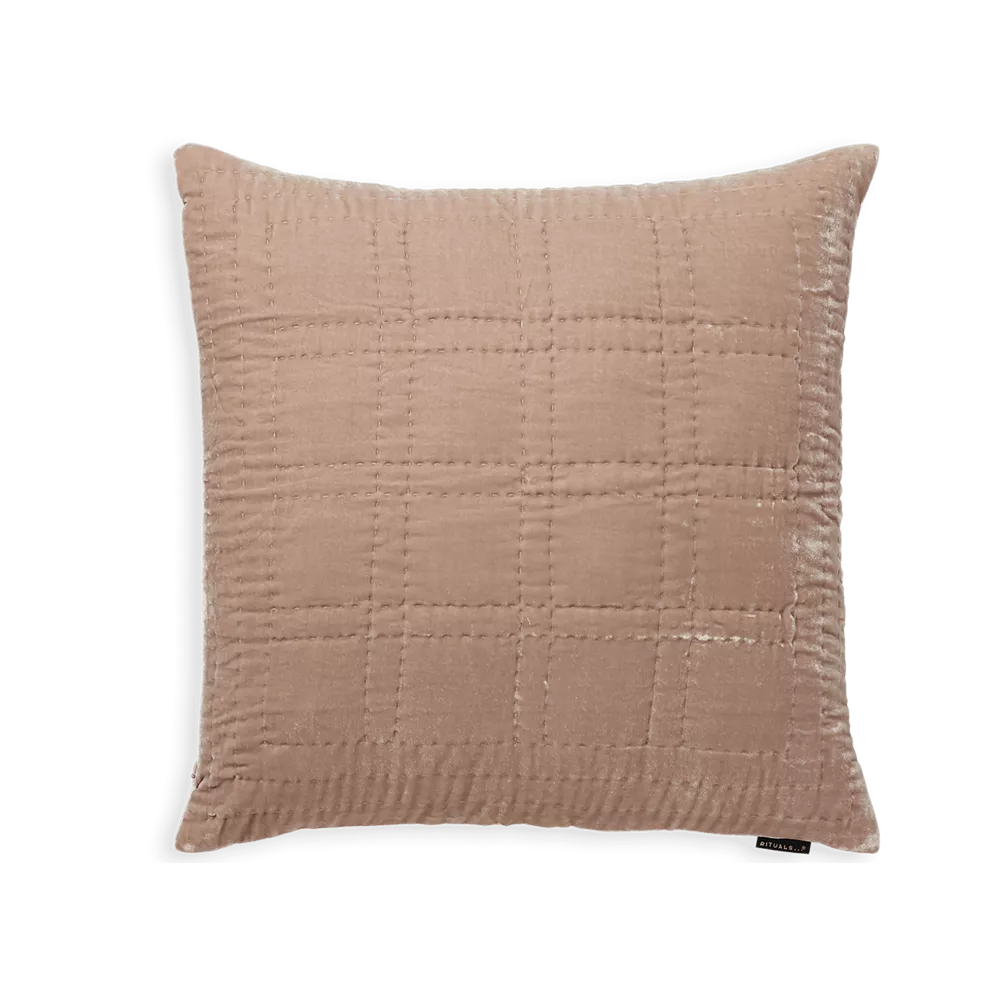Housse de coussin House of Rituals Collection Saigon, en velours de soie viscose, 50 x 50 cm