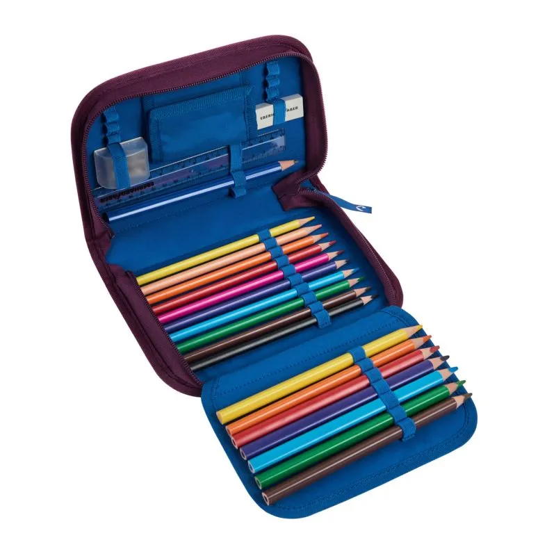 finkid BUDDY EKO SPORT 4tlg. Schulranzenset - wild berry\/purple