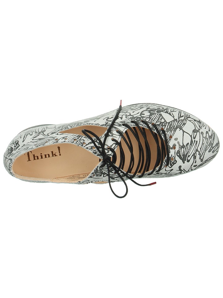 Think! Schnürschuhe in Weiß/ Schwarz günstig kaufen