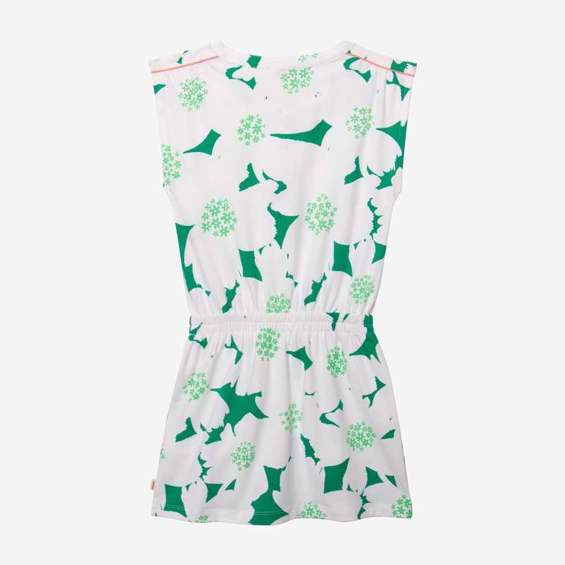 Robe T-shirt fille maxi fleurs verte Catimini