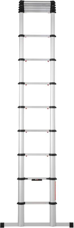 TELESTEPS Teleskopleiter mit Stabilisierungsstange Eco Line Silber 3,8 m