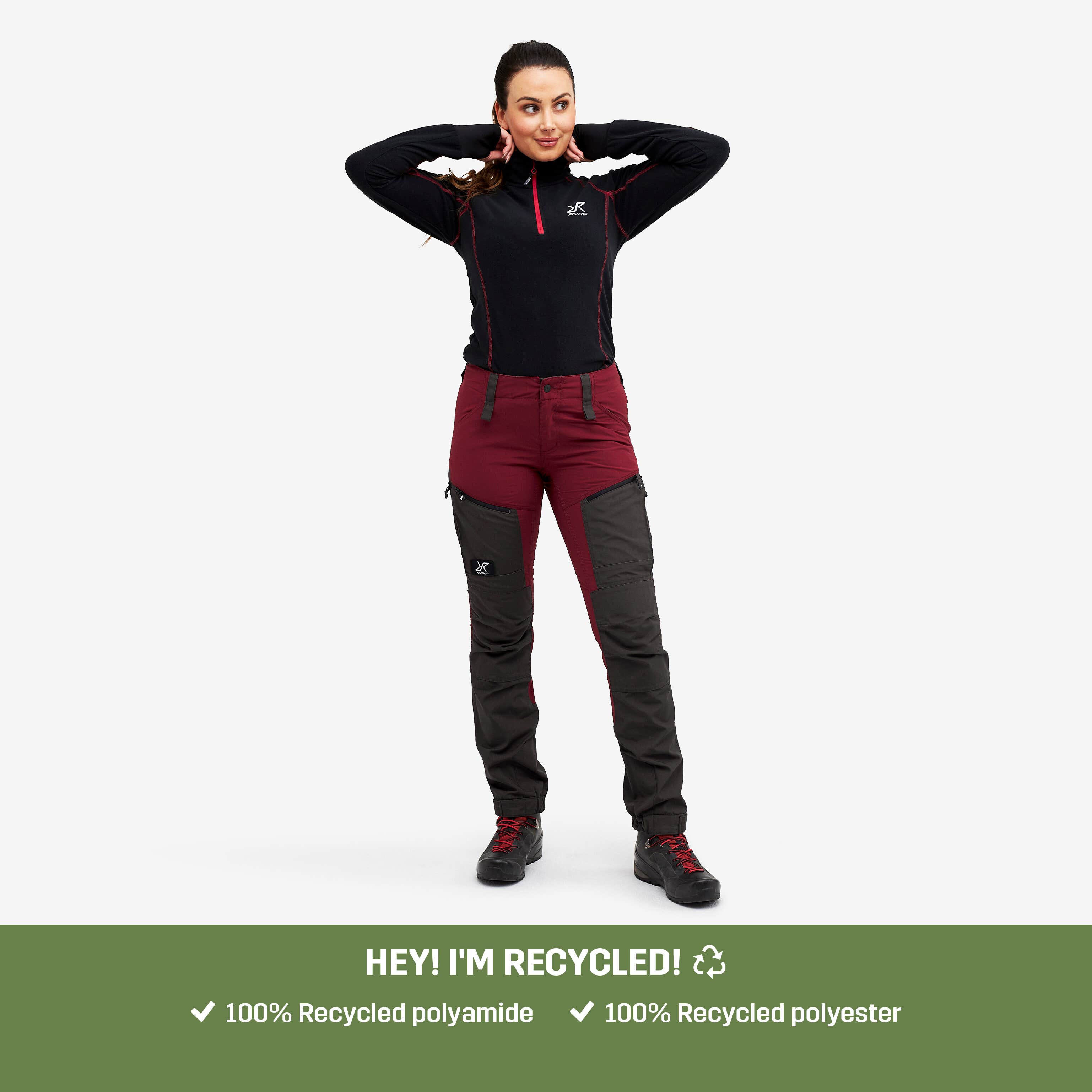 RVRC GP Pro Pants Femme Bison Red