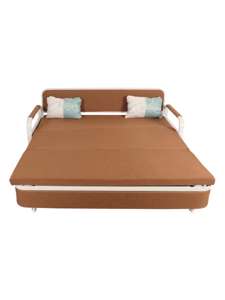 MCW Schlafsofa M83 Schlafcouch Couch Sofa, Stoff/Textil braun günstig kaufen onesize