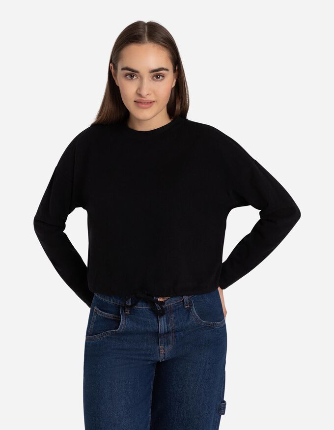 Sweatshirt - Tunnelzug am Saum