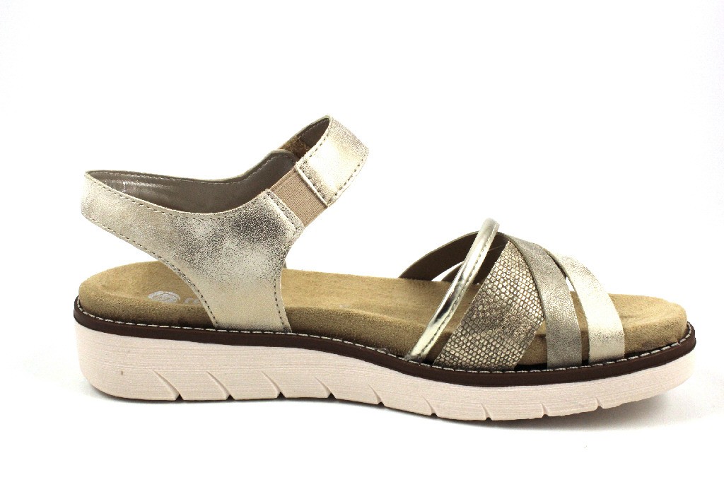 REMONTE Klassische Sandalen silber