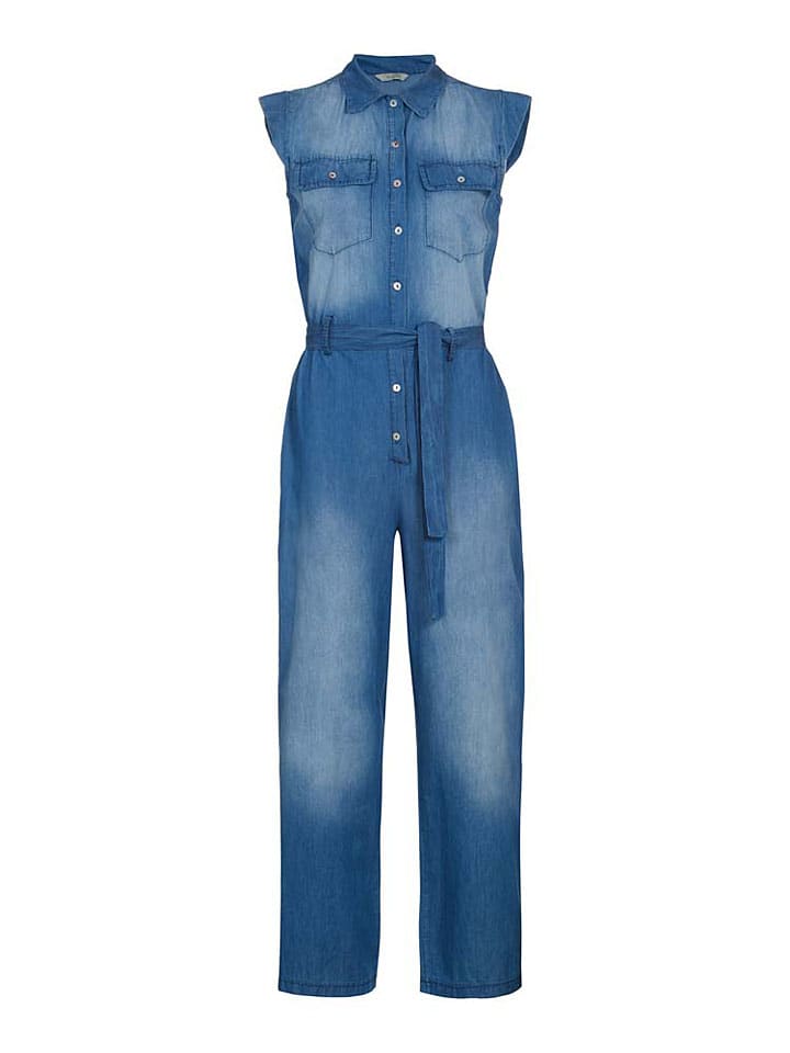 Herrlicher Jeansjumpsuit in Blau günstig kaufen