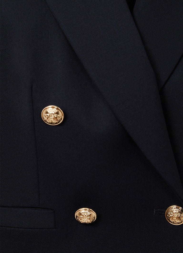 Reiss  Leigh cropped double-breasted blazer in wolblend