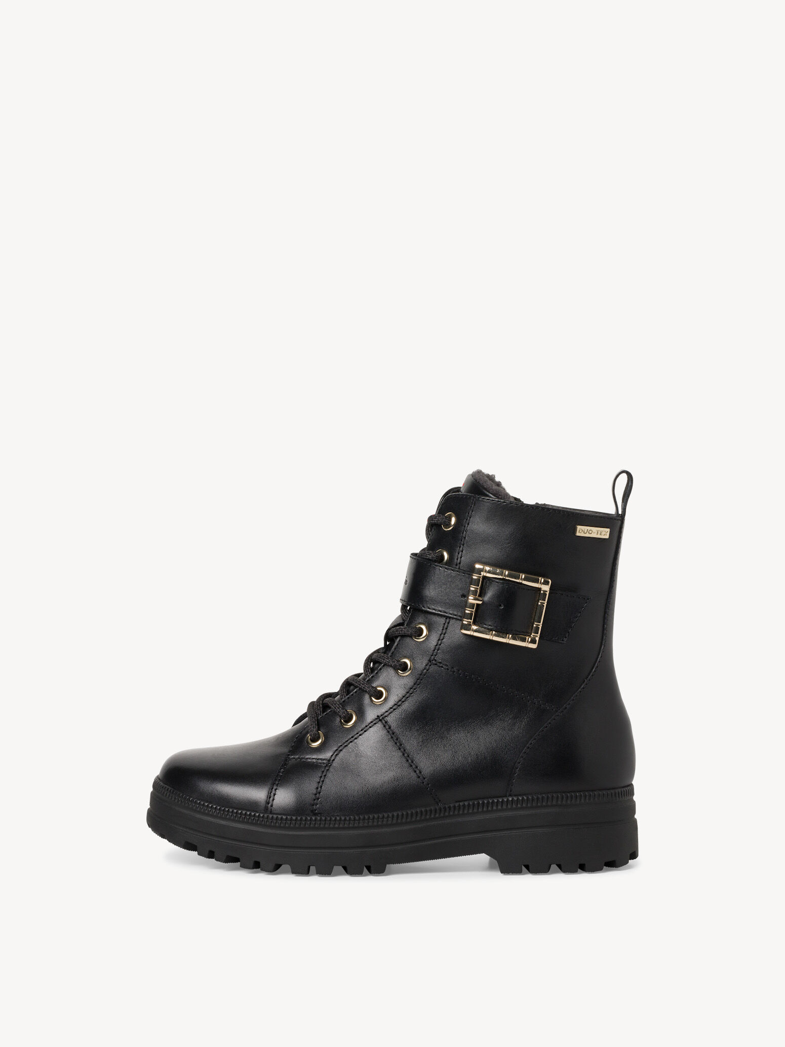 Bottine en cuir - noir