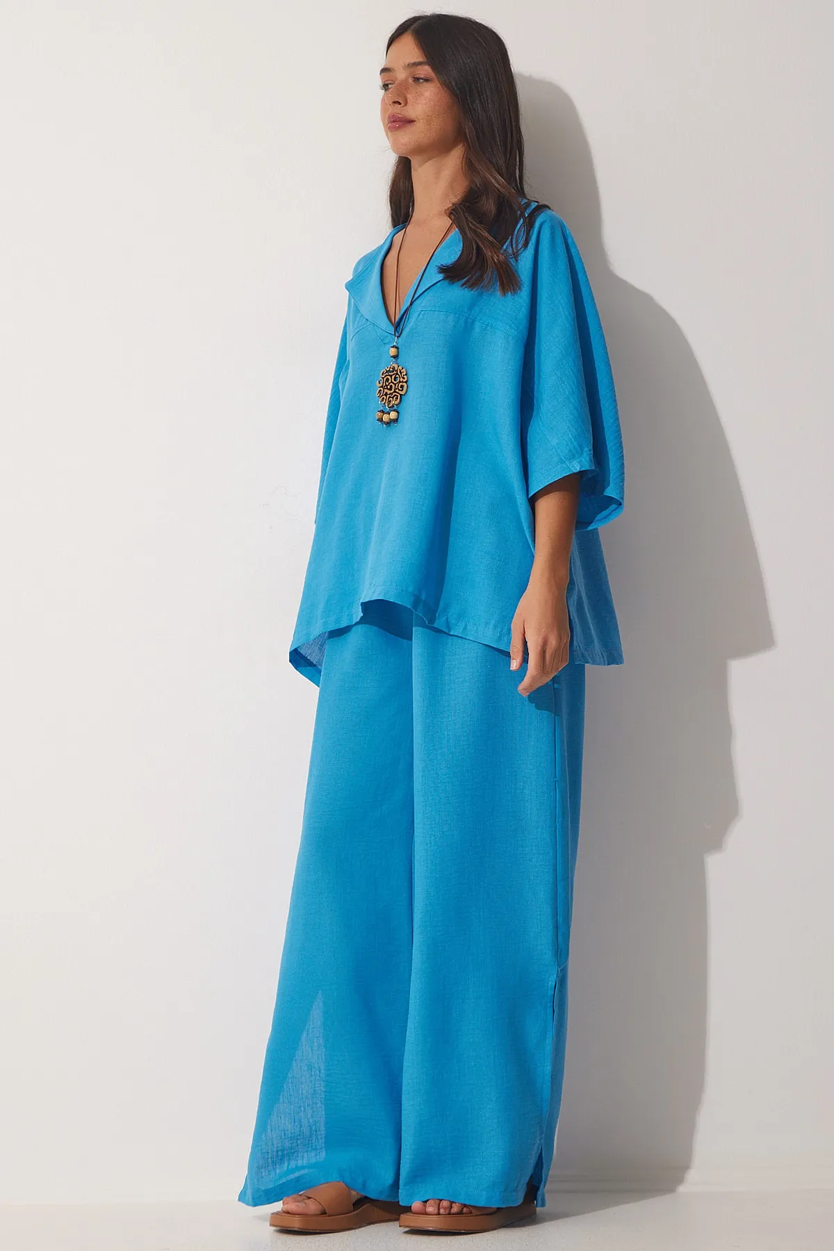 Happiness İstanbul  Zweiteiler - Blau - Regular Fit