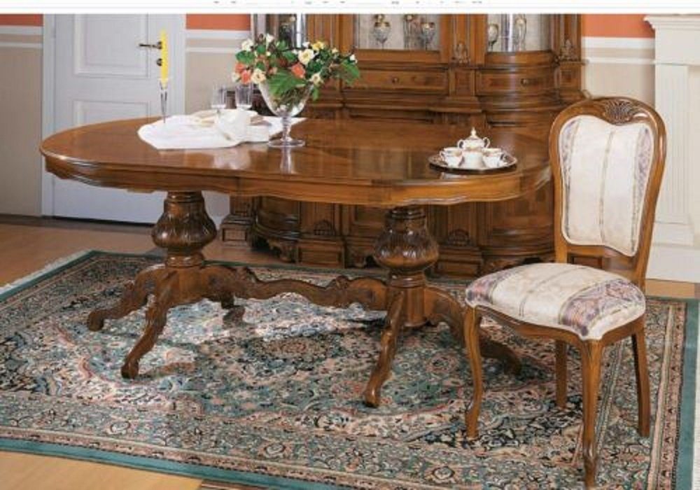 JVmoebel Esszimmer-Set Garnitur Essgruppe 3tlg. Tische Essgarnitur Esstisch 2 x Stuhl Set