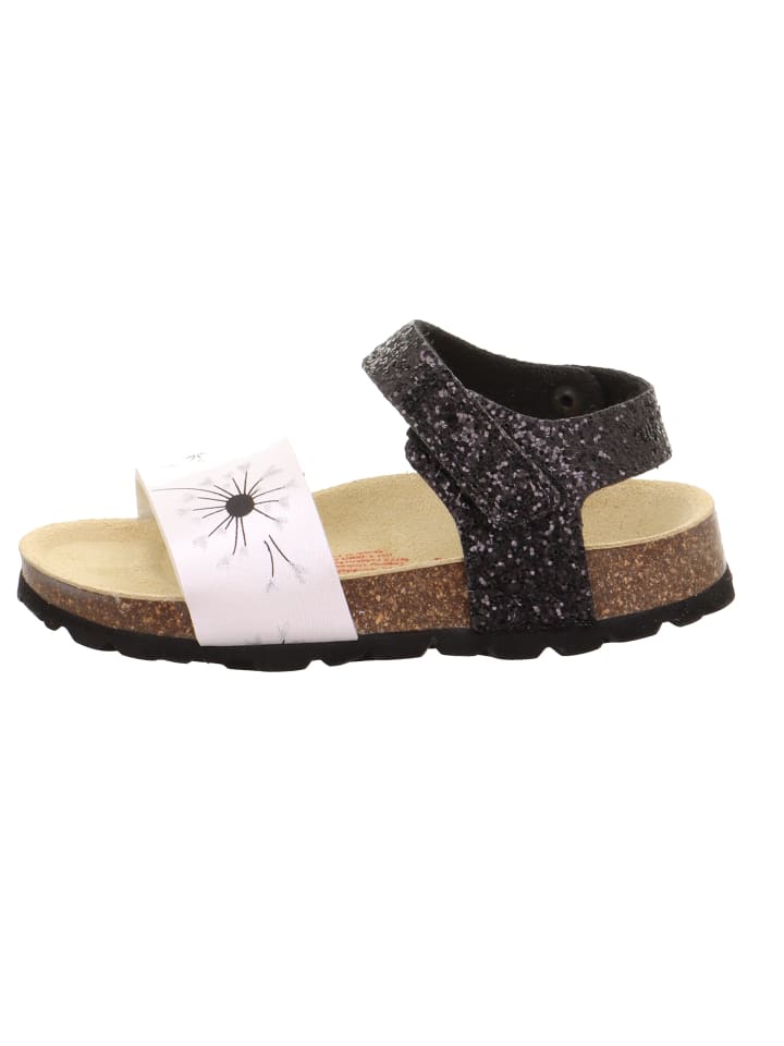 superfit Tieffußbett Sandale FUSSBETTPANTOFFEL in Weiß/Schwarz günstig kaufen 28