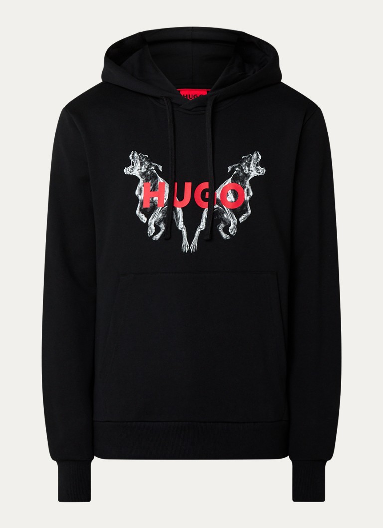 HUGO BOSS Dueleyo hoodie with logo and back print