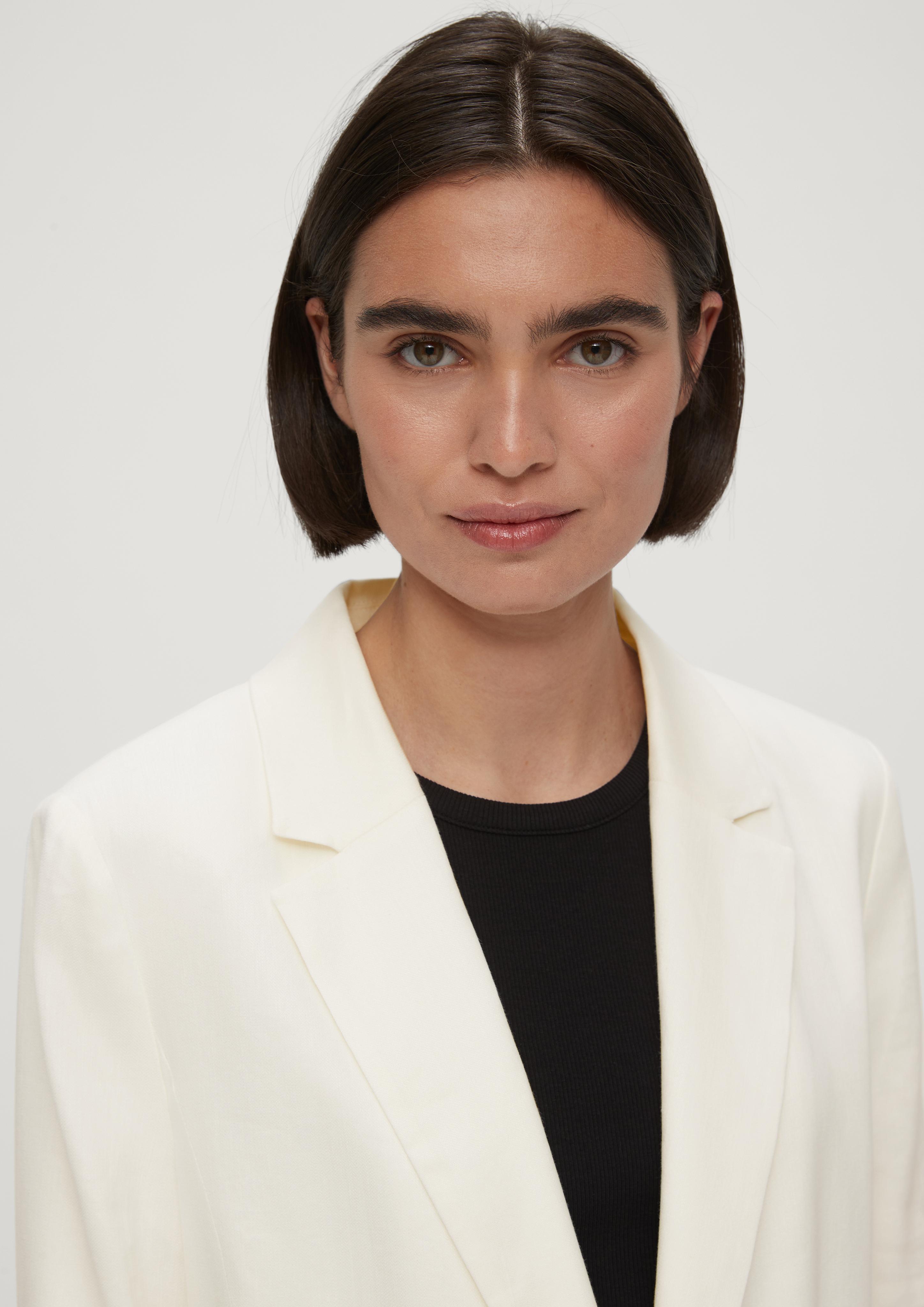 Langer Blazer aus Leinenmix  2131361-0200