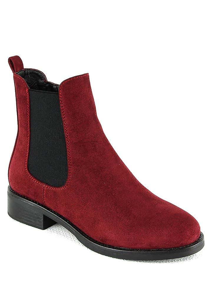 Sixth Sens Chelsea-Boots in Rot günstig kaufen 37