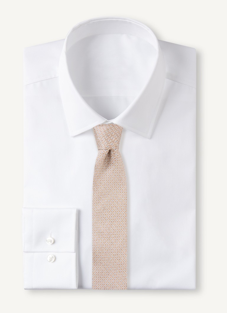 Profuomo Silk Tie with Graphic Print