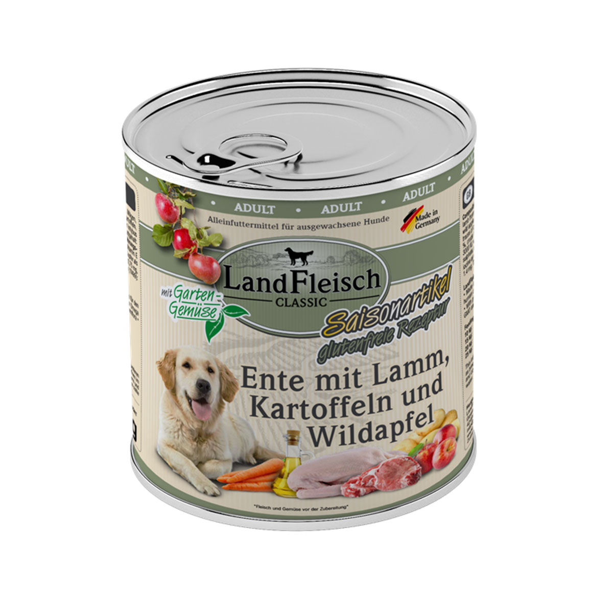 LandFleisch Dog Classic Ente mit Lamm & Wildapfel bei ZooRoyal