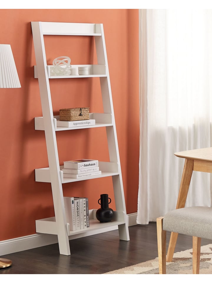Beliani Bücherregal MOBILE TRIO in Weiß - (W) 64 x (H) 166 x (L) 36 cm günstig kaufen onesize