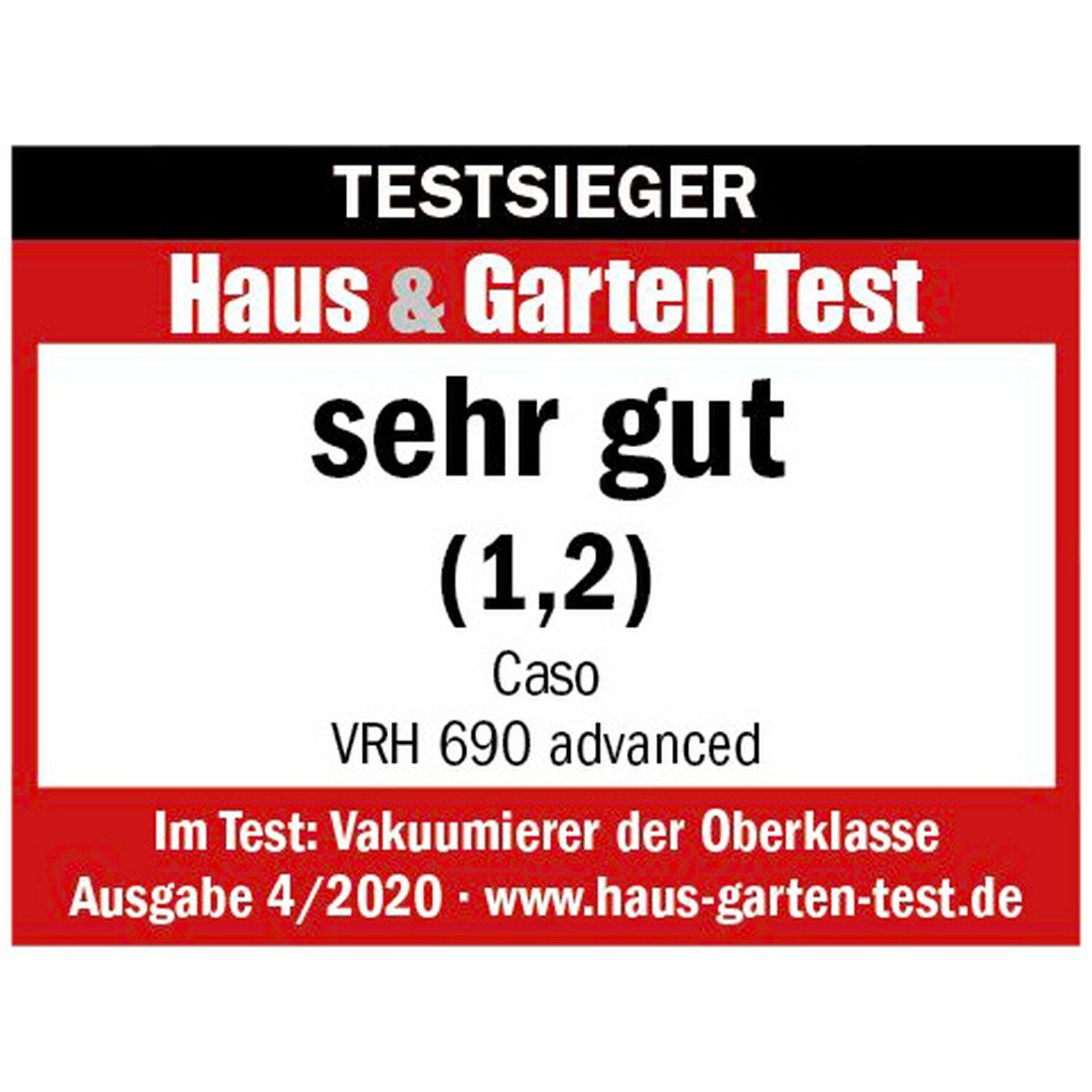 Caso Vakuumierer Vakuumiergerät VRH 690 advanced
